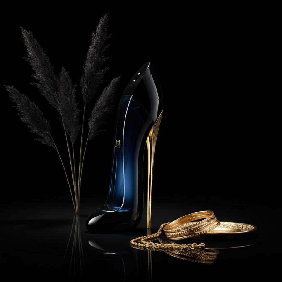 Good Girl с пампас трева и златни аксесоари